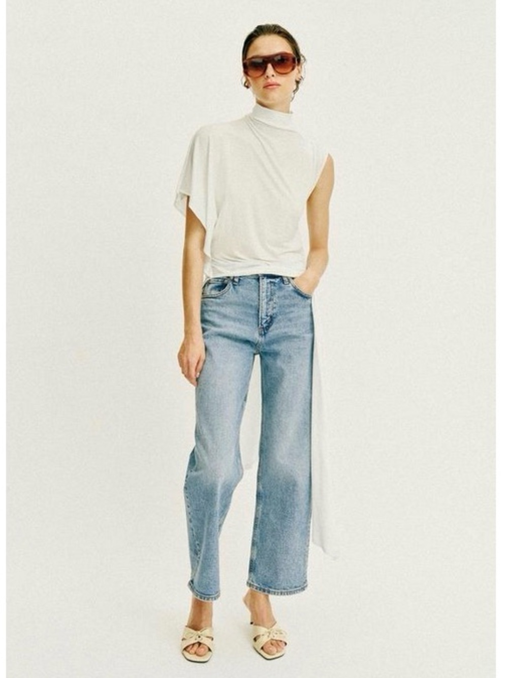 Zara Pale Blue Straight-Leg Women's Jeans